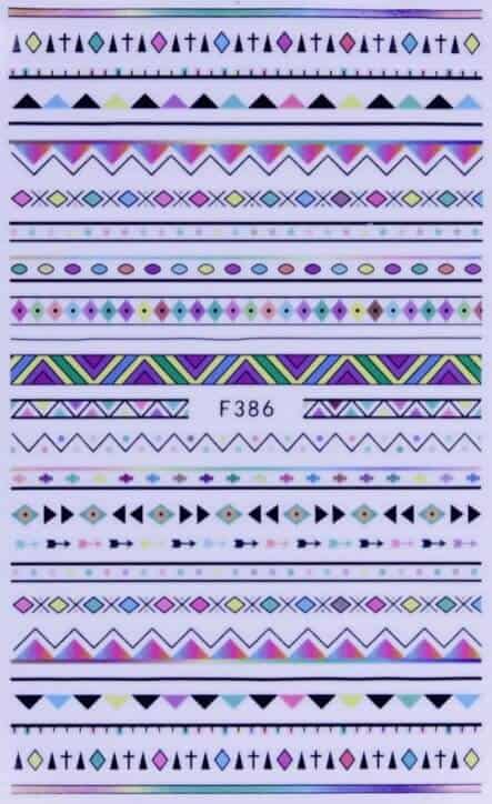 STICKER - TRIANGULAR LINES - F386