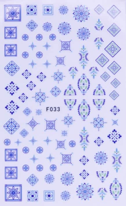 STICKER - BLUE DESIGN - F033