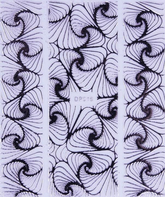 STICKER - TANGLES SILVER - DP016S